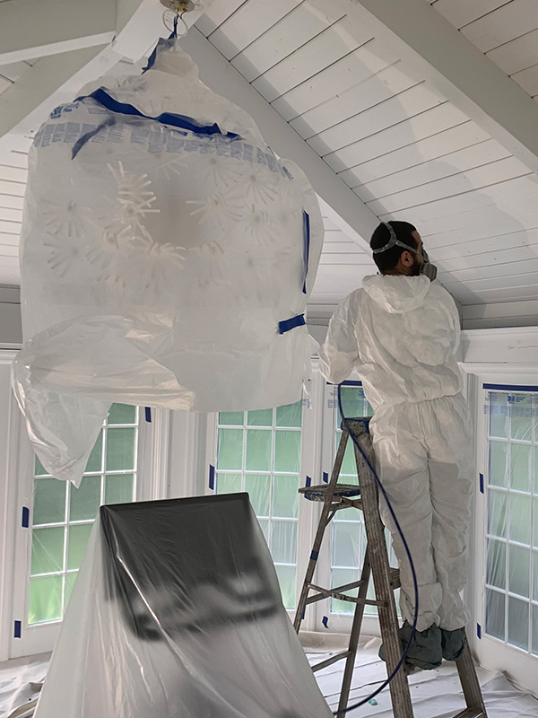 Preparing site for interior painting