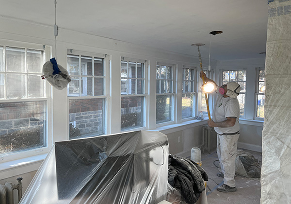 Mike Jasinski Crew working on interior painting in PA